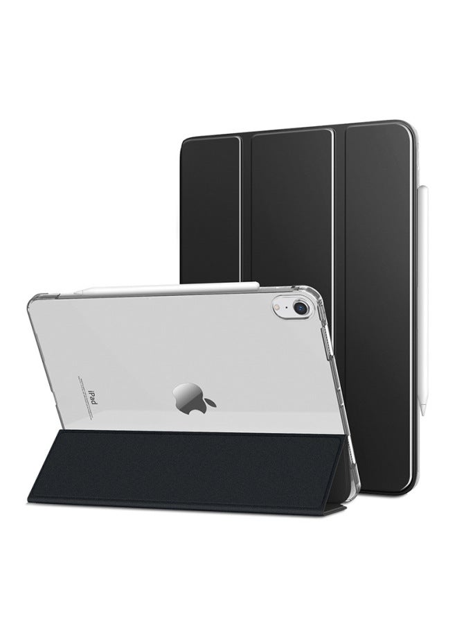Suitable For Ipadmini6 Protective Shell Magnetic 21pro11 Acrylic Shell Transparent Hard Shell 12.9 Protective Cover Anti-bending-Color:mini6 Black-PC Transparent Tri-fold Protective Cover -2021